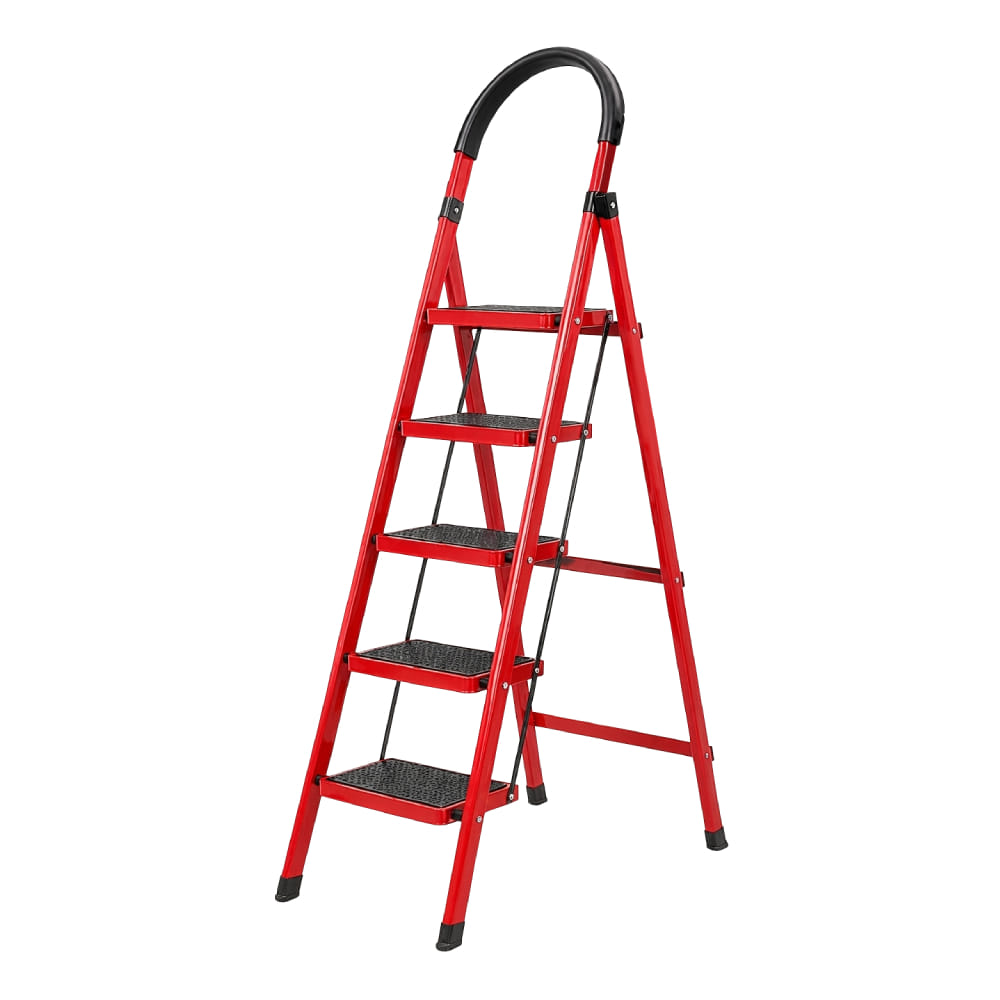 บันได STEP 5 ขั้น MEDILA รุ่น HMLV-00172-5-RD พับได้ สีแดง_0